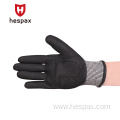 Hespax Anti-vibration Nitrile TPR Heavy Duty Work Gloves